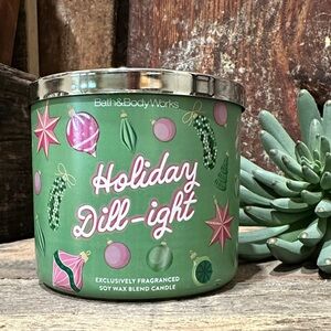 NWT Bath & Body Works Holiday Dill-ight Scented Soy Candle